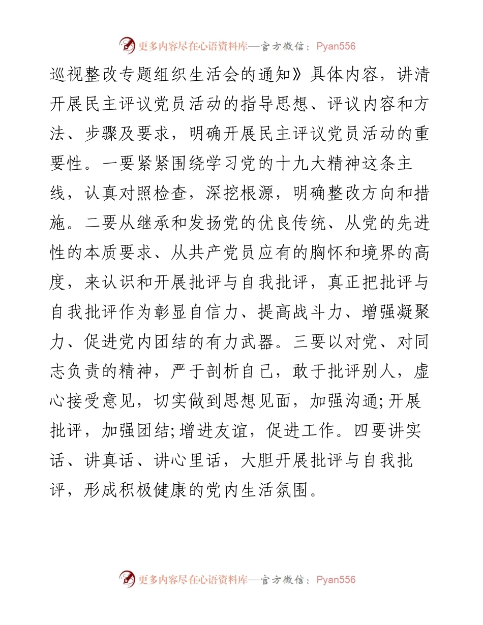巡视整改专题组织生活会总结报告.docx_第2页