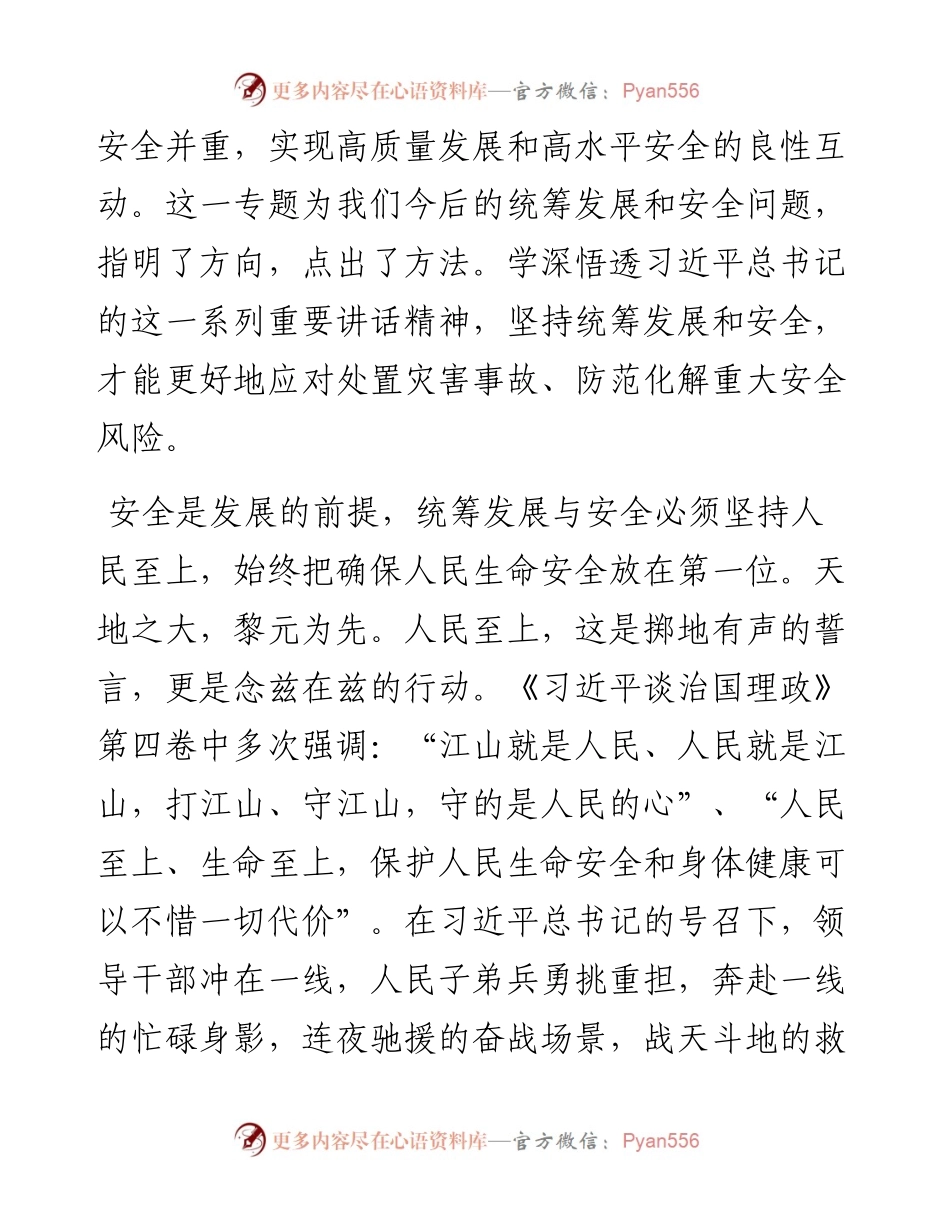 学习体会：统筹经济发展 夯实安全基础.docx_第2页