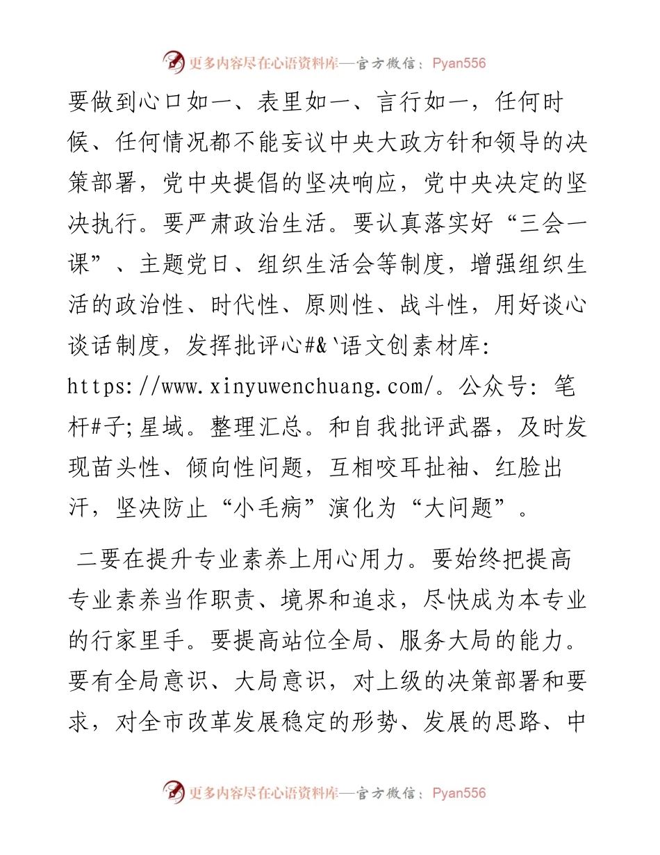 在市局专题组织生活会上的讲话---双重组织生活.docx_第2页
