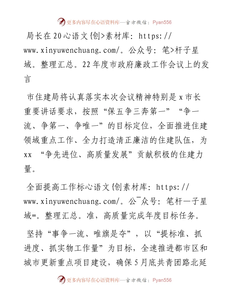 局长在度市政府廉政工作会议上的发言.docx_第1页