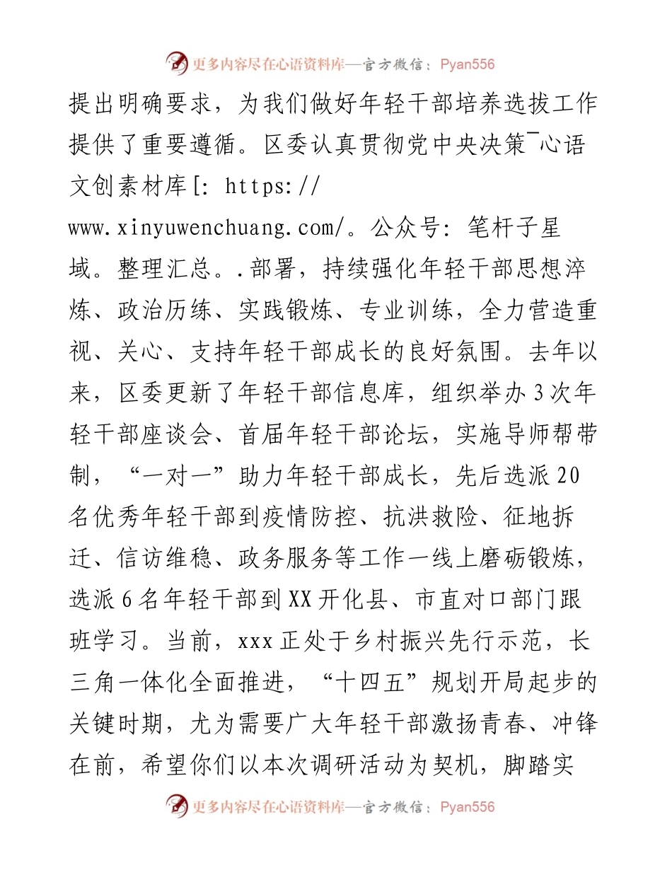 在年轻干部村情调研动员会上的讲话提纲.docx_第2页