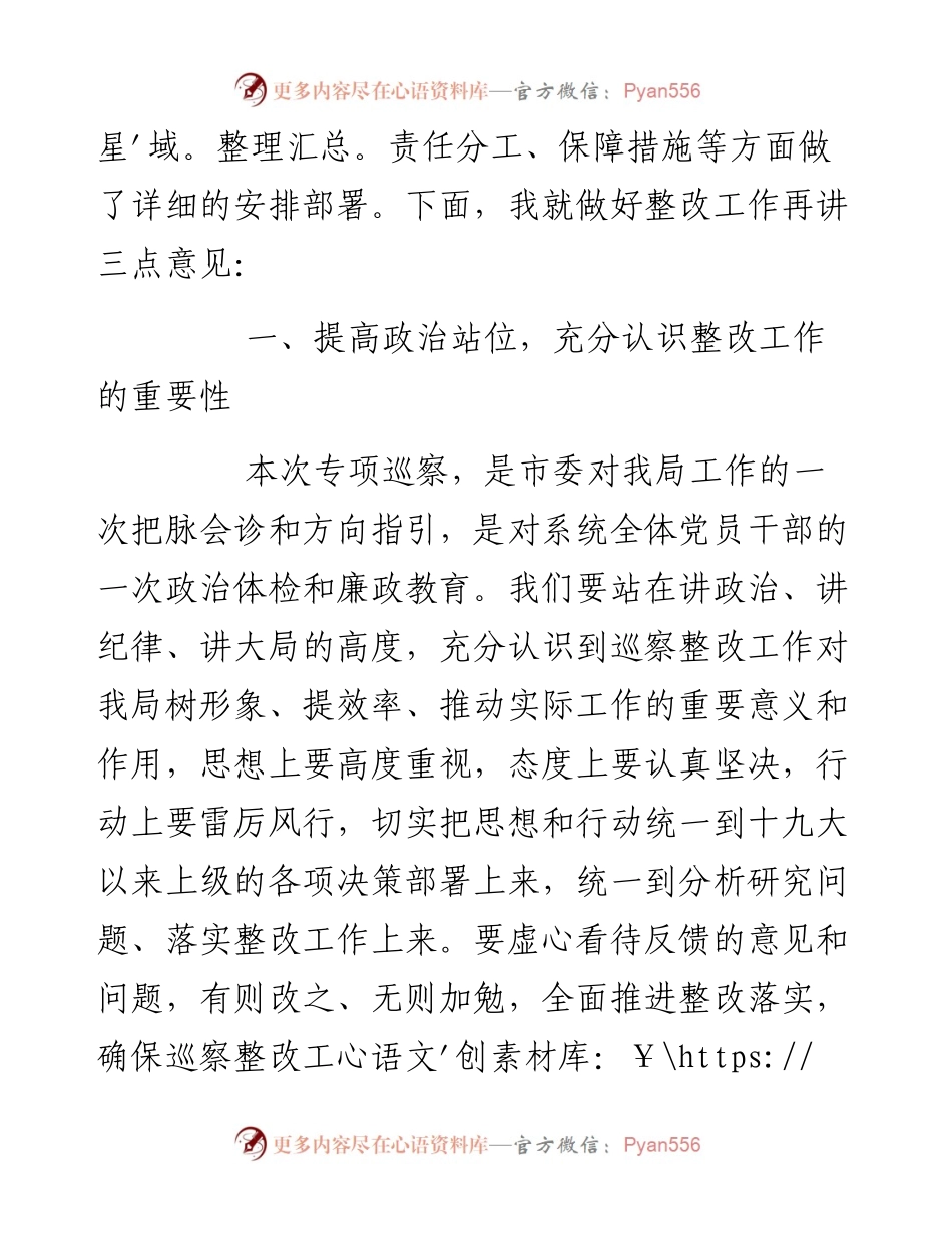 在落实市委巡察组反馈意见整改工作动员会上的讲话.docx_第2页