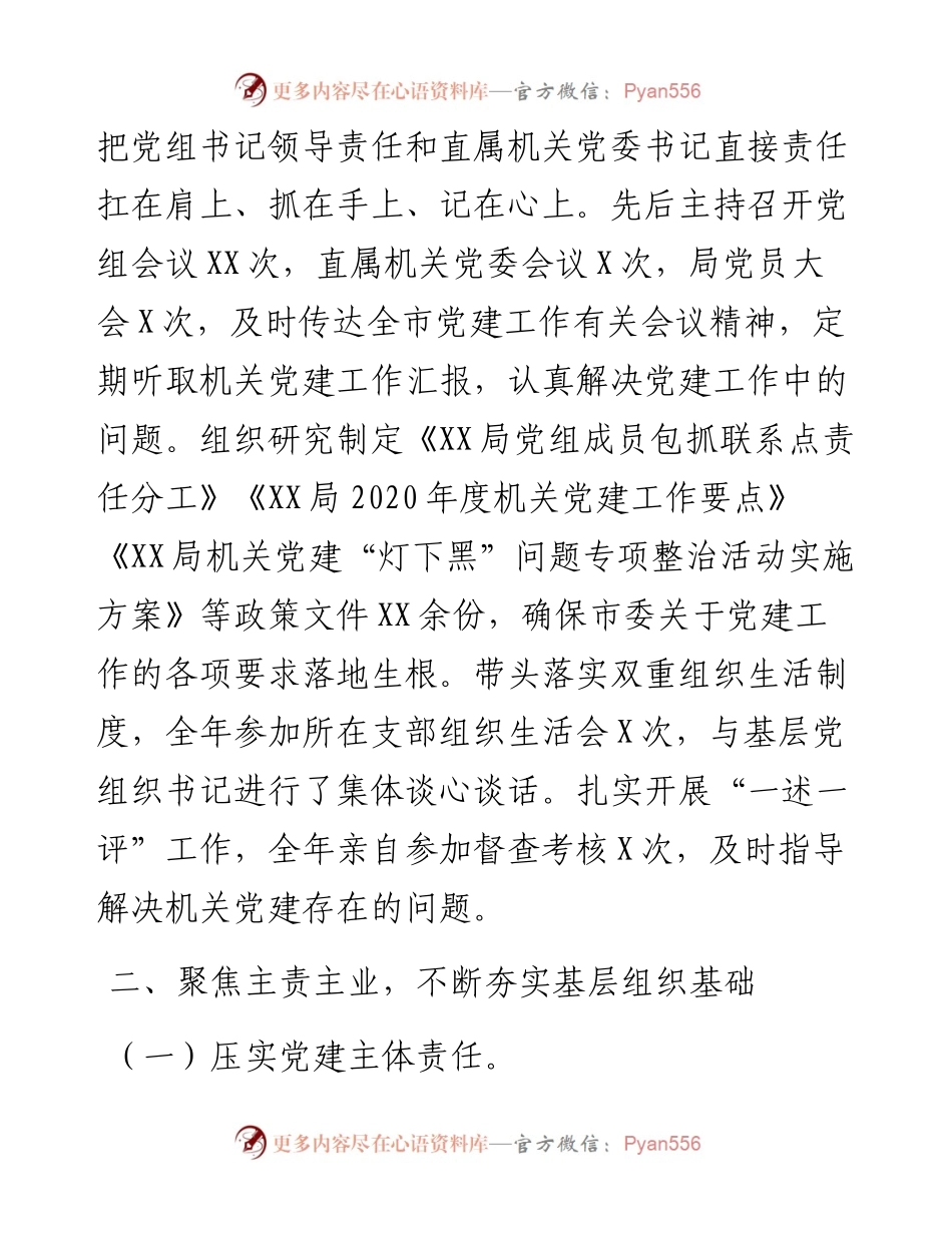 局党组书记党建工作述职报告.docx_第2页