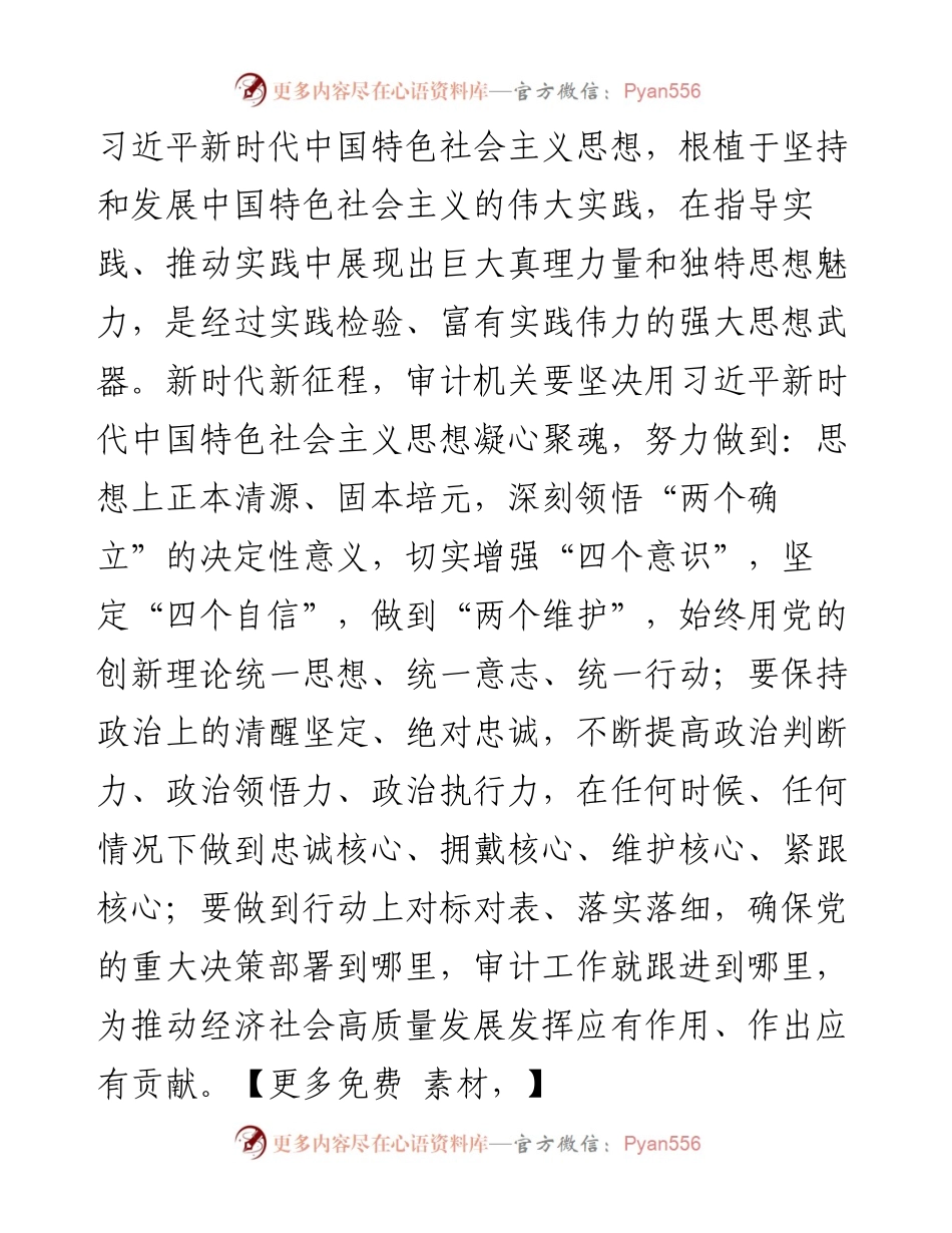 在审计局党组理论学习中心组专题研讨交流会上的发言材料.docx_第2页