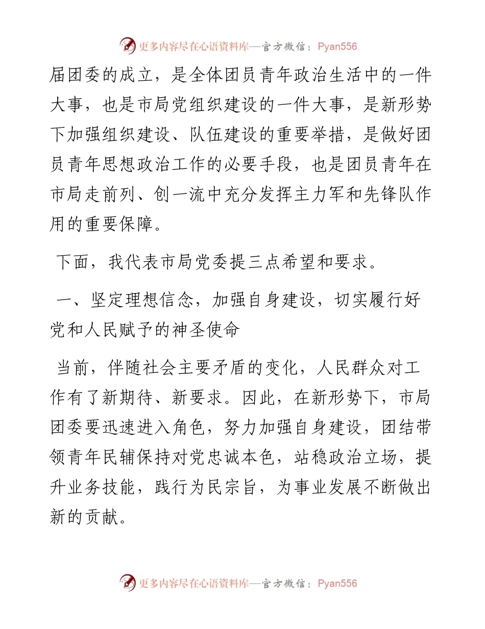 在市共青团第四次代表大会上的讲话.docx_第2页