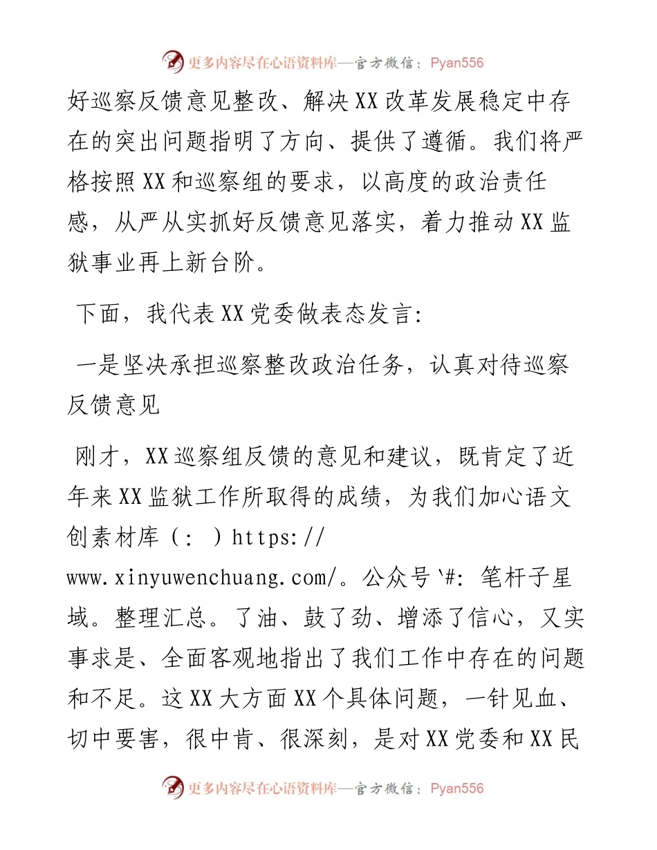局长在省厅巡察反馈会上的表态发言.docx_第2页