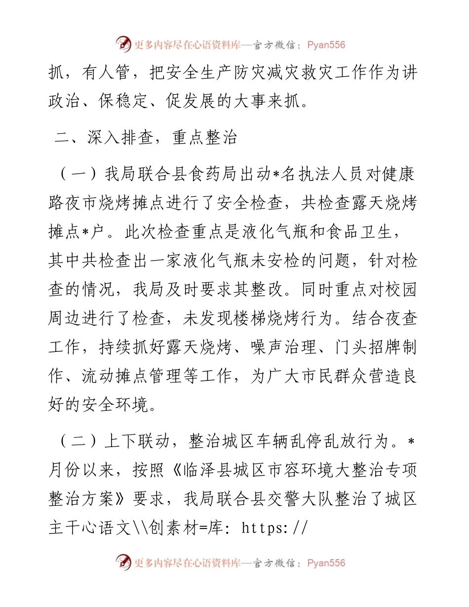 局安全生产防灾减灾救灾工作报告.docx_第2页