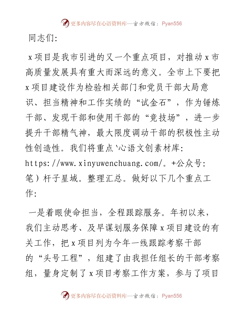 在项目建设动员大会上的讲话.docx_第1页
