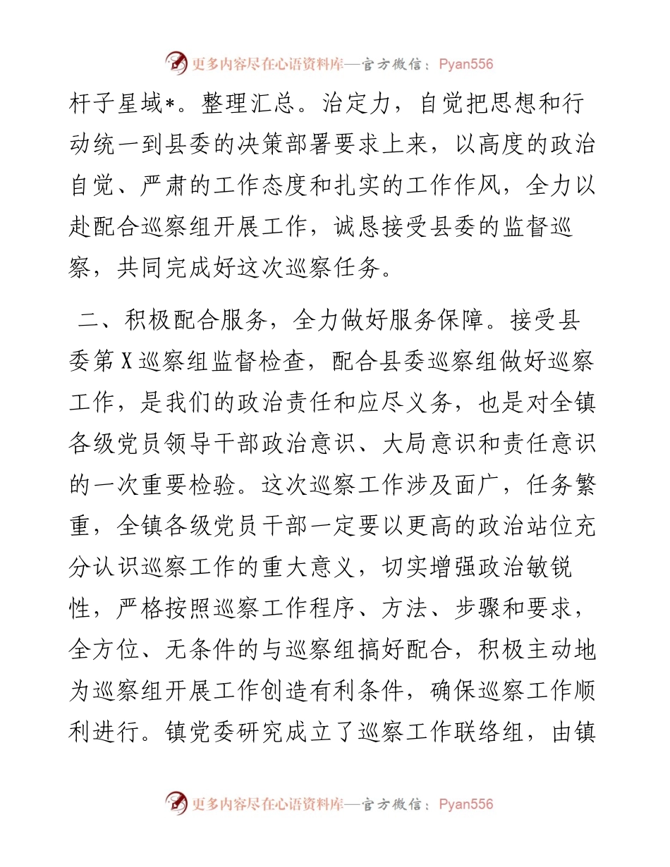 巡察组进驻动员会表态发言.docx_第2页