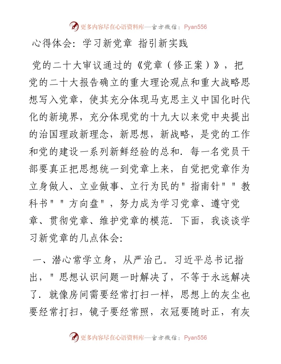 学习新党章 指引新实践.docx_第1页