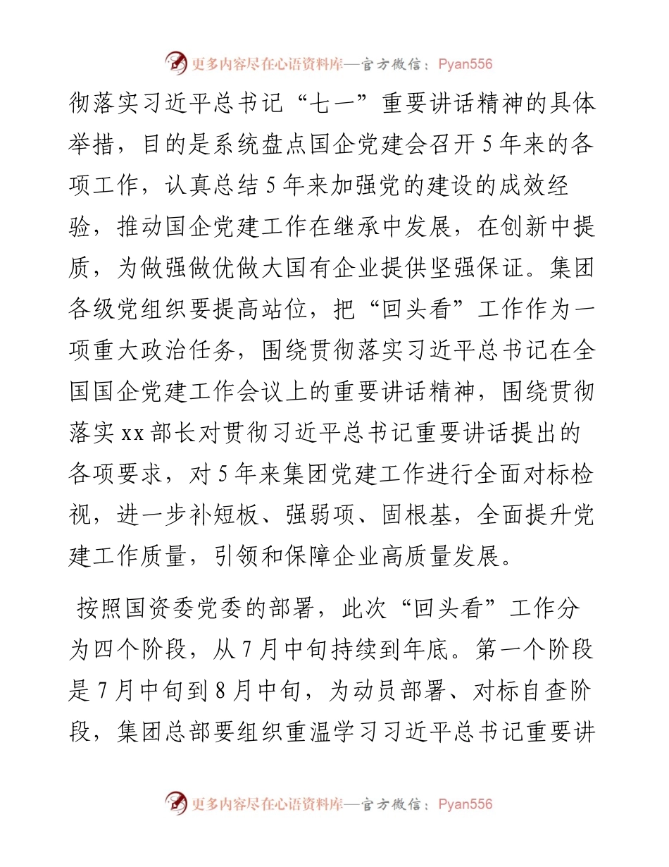 在国有企业党的建设工作会议精神贯彻落实情况“回头看”会议上的讲话.docx_第2页
