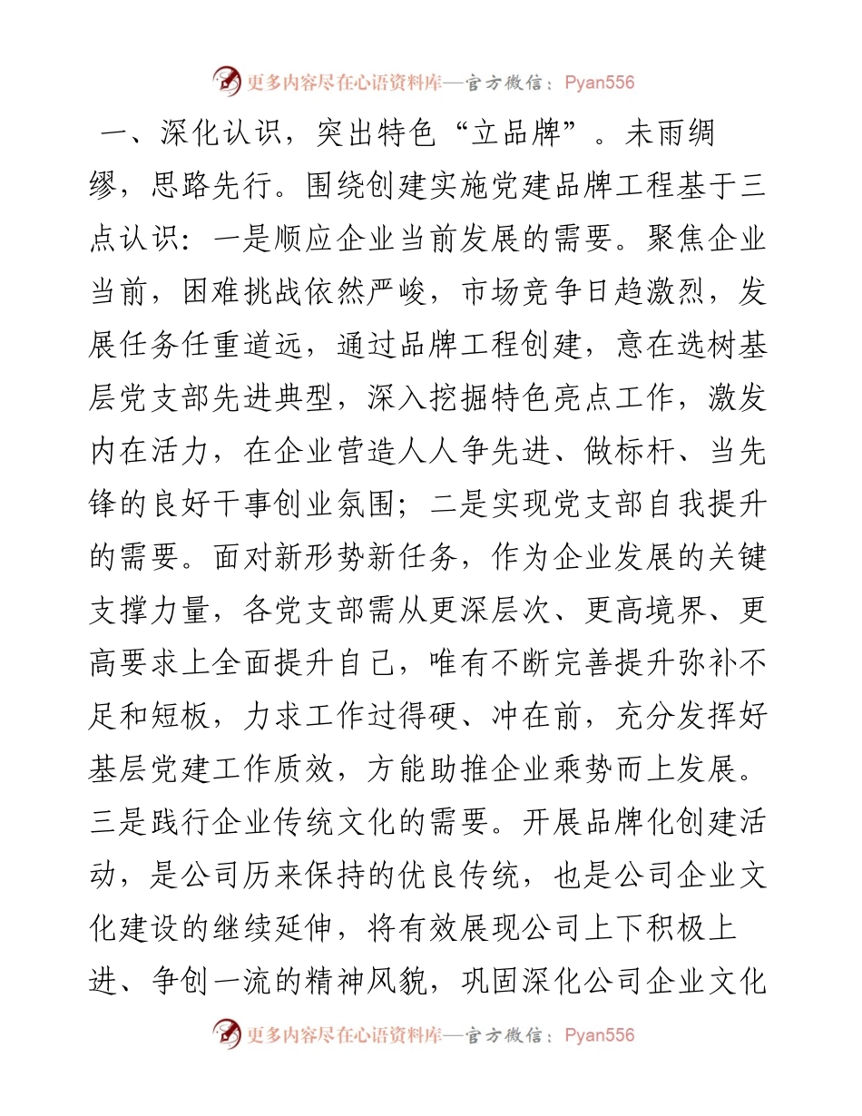 实施“一支部一品牌一书记一项目”过硬党支部建设经验交流材料.docx_第2页