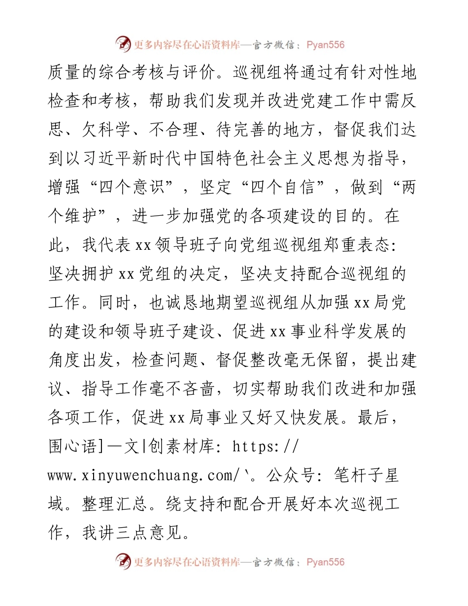 在巡视工作动员部署会上的表态发言.docx_第2页