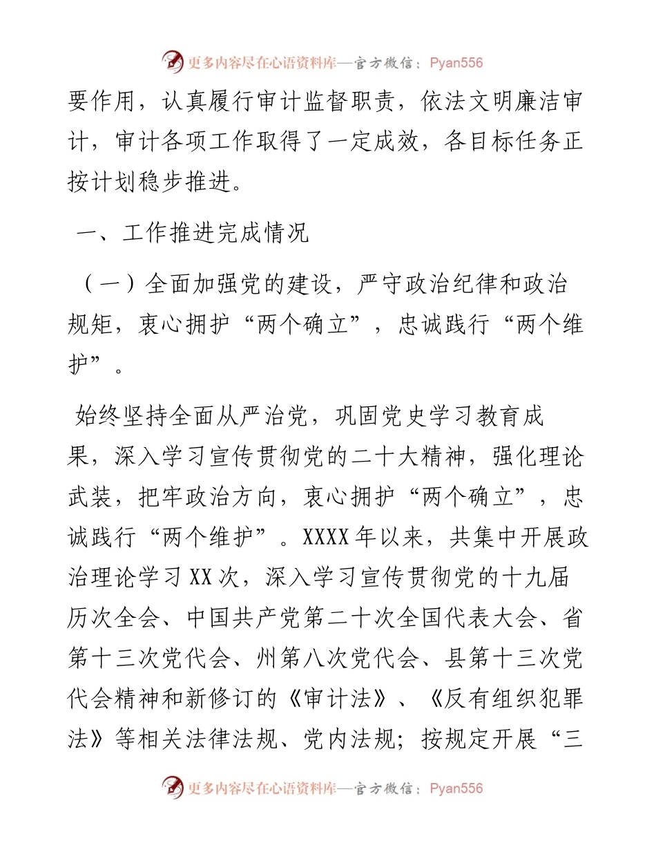 审计局度工作总结及2023年工作打算.docx_第2页
