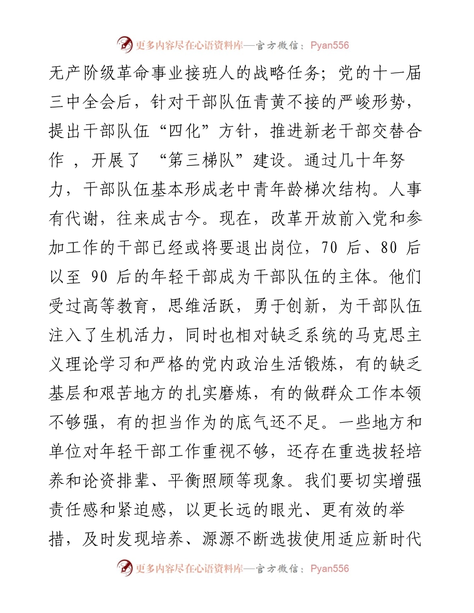 大力发现培养选拔优秀年轻干部 ——四论贯彻落实全国组织工作会议精神.docx_第2页