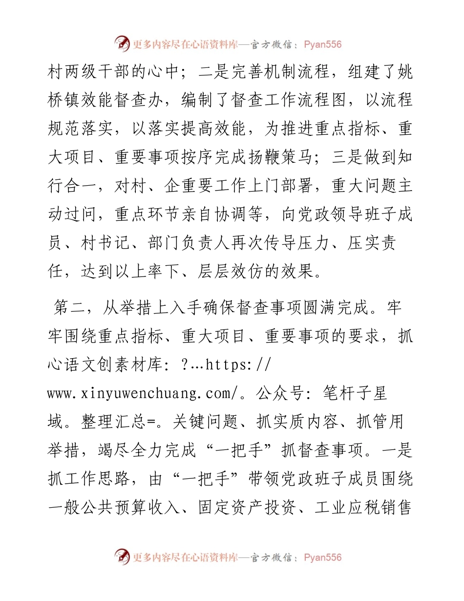 在领导干部务虚会暨督查工作推进会上的交流材料.docx_第2页