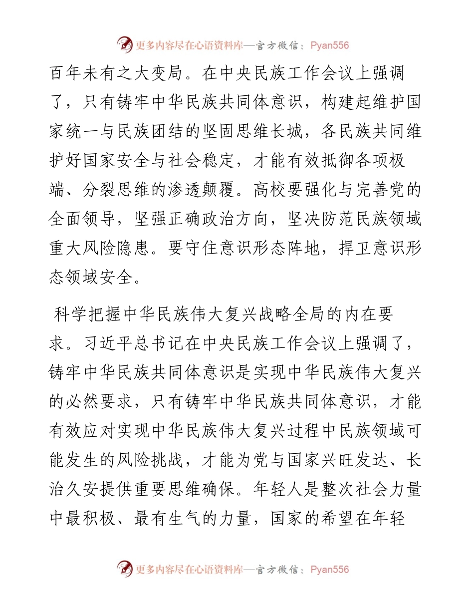 大学党委书记关于民族工作研讨发言材料.docx_第2页