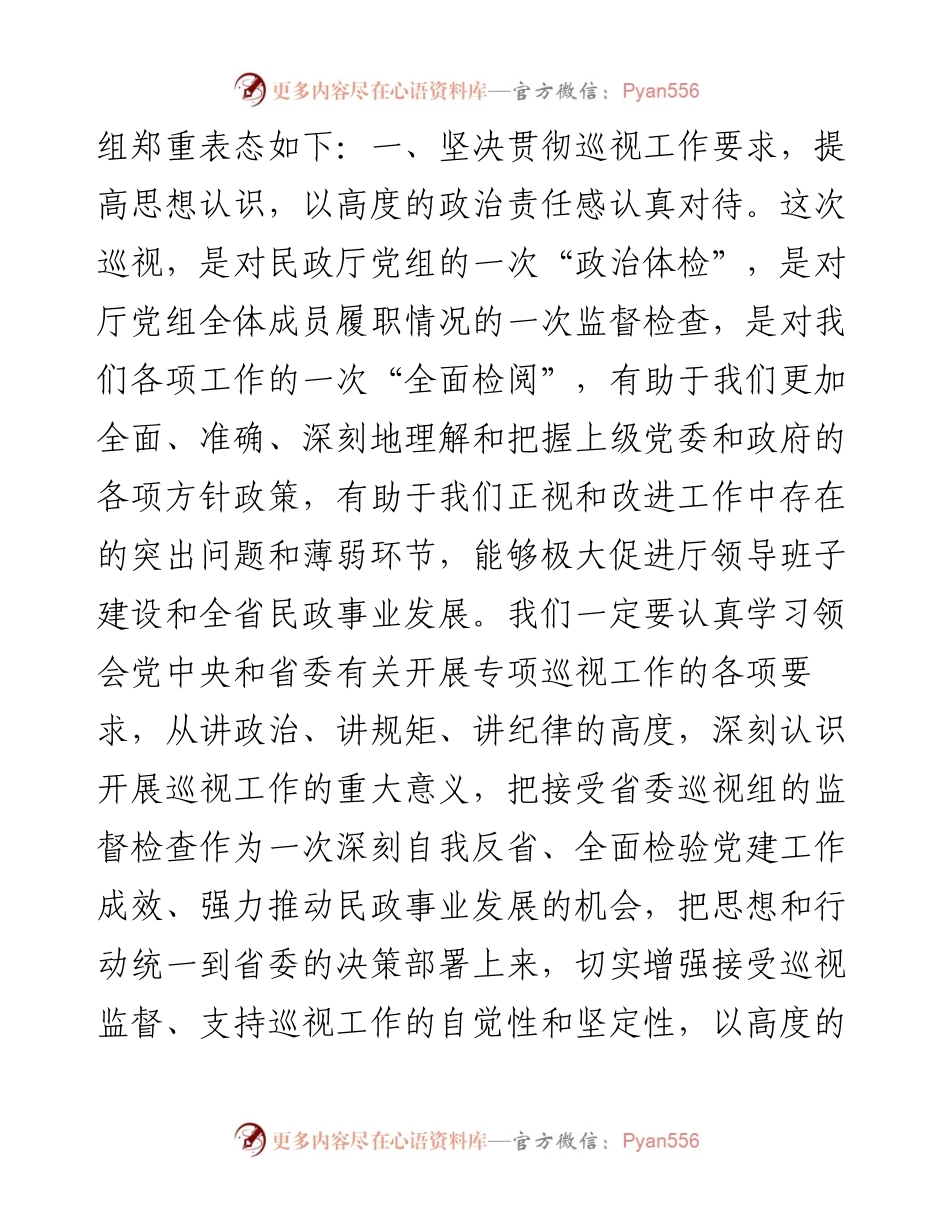 巡视巡察动员会表态发言.docx_第2页