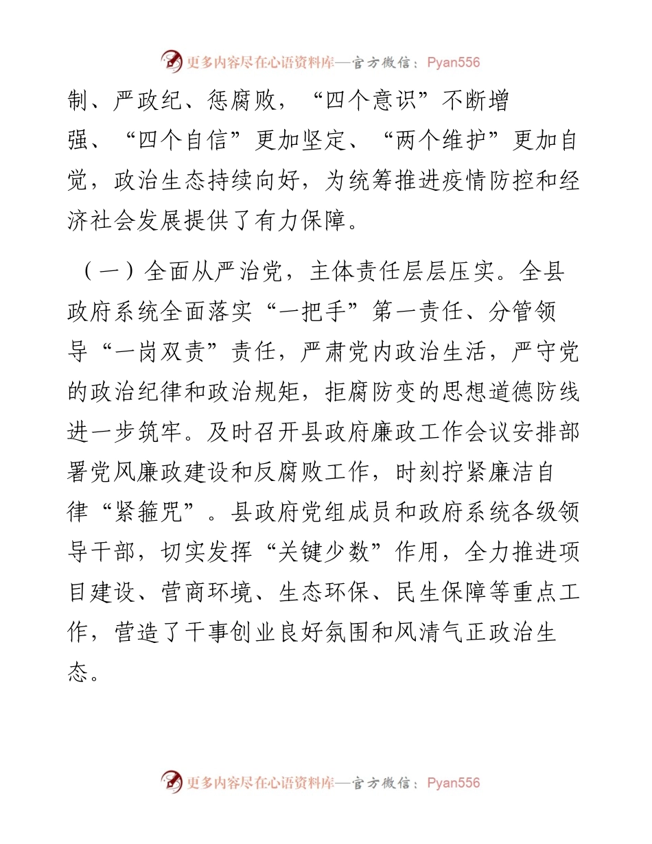 在自治县人民政府第一次廉政工作会议上的讲话.docx_第2页