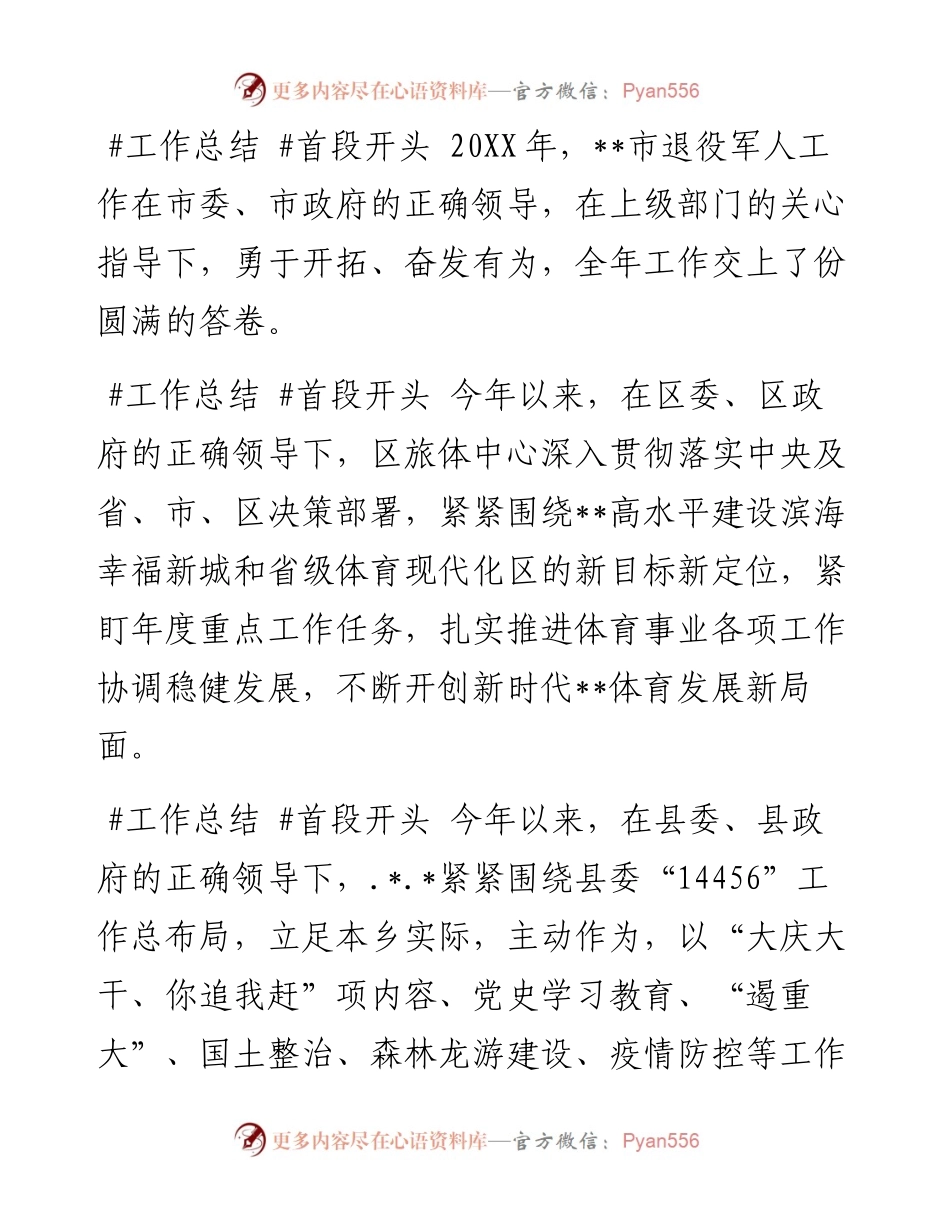 工作总结 #首段开头 部分.docx_第2页