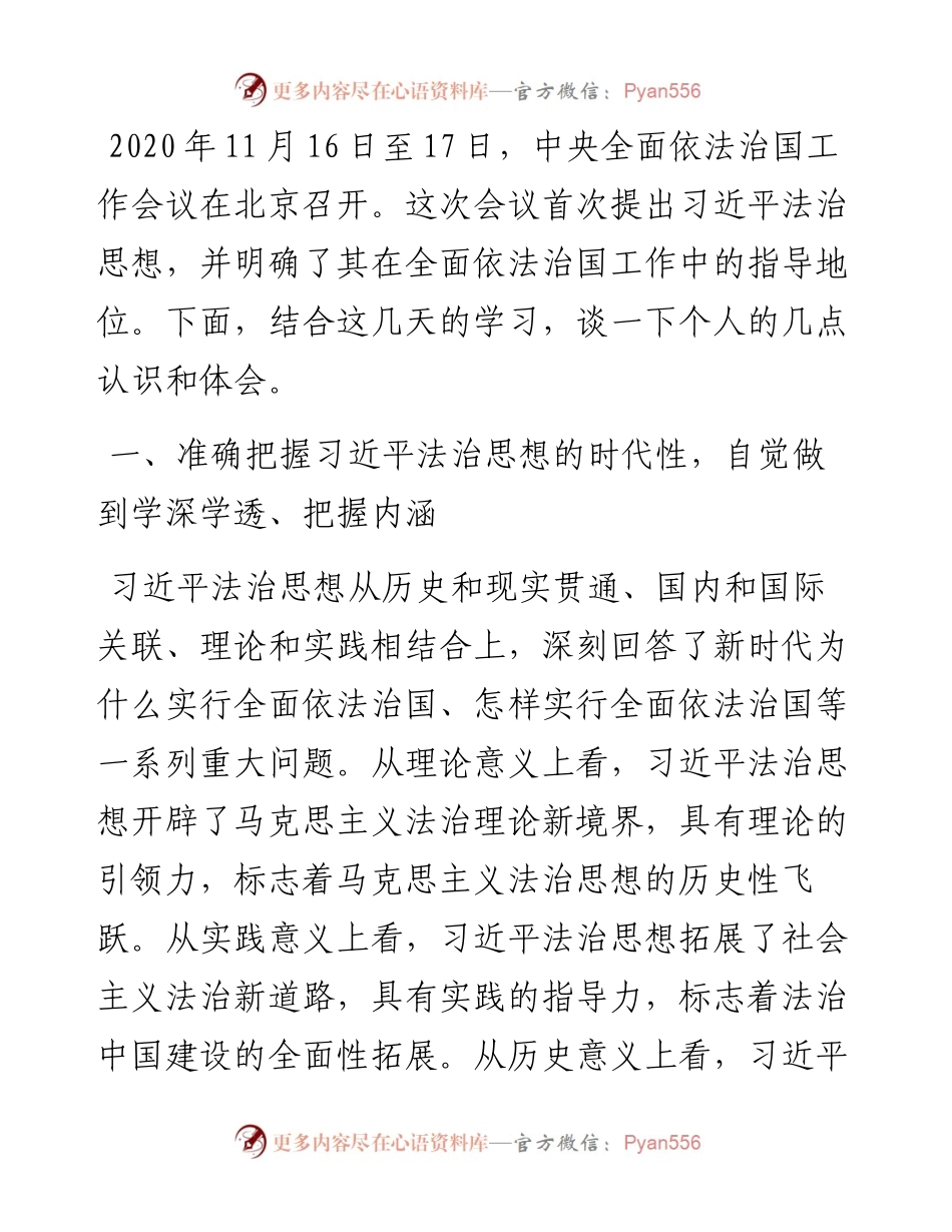 在学习贯彻法治思想及法治政府示范创建专题研讨上的发言.docx_第1页