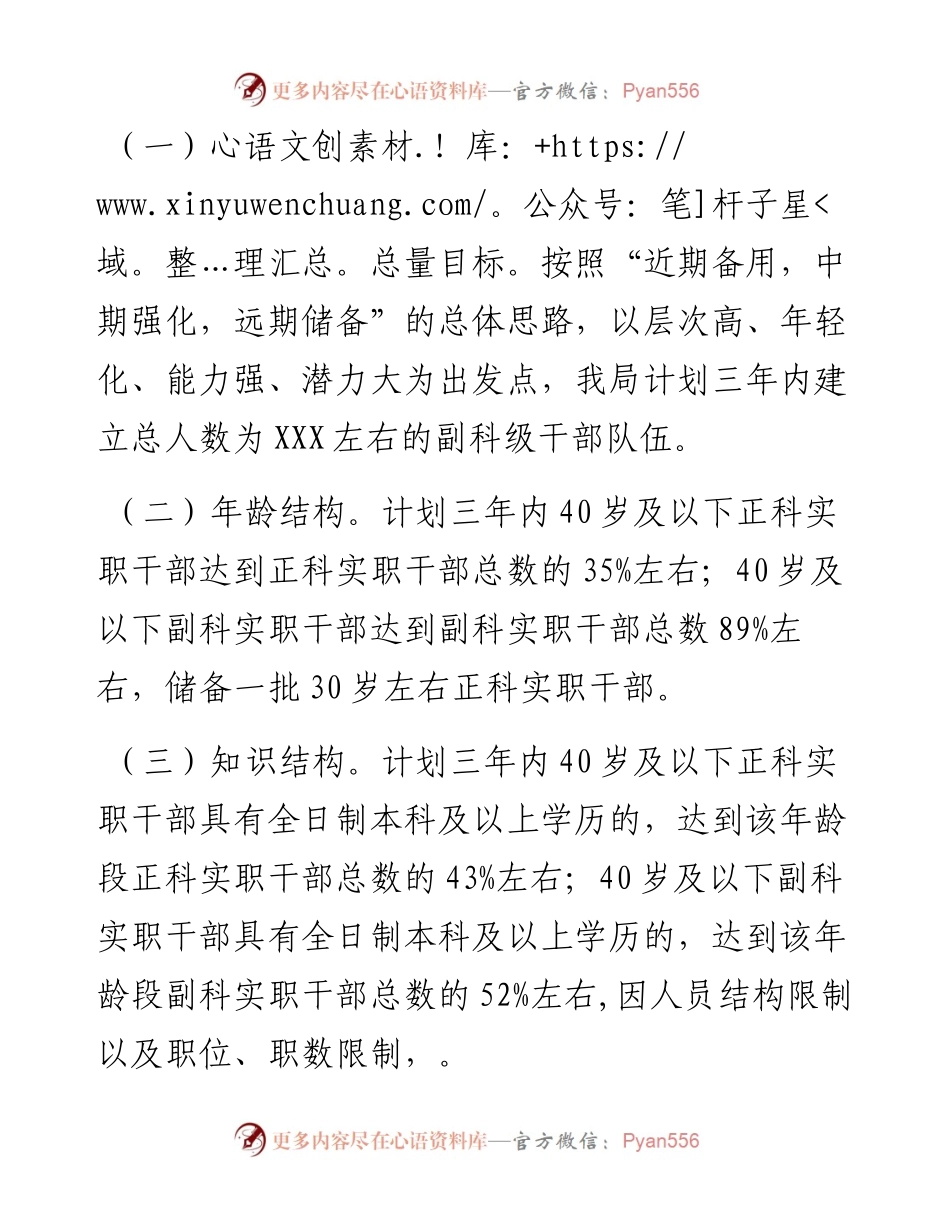 局科级干部队伍建设三年计划.docx_第2页