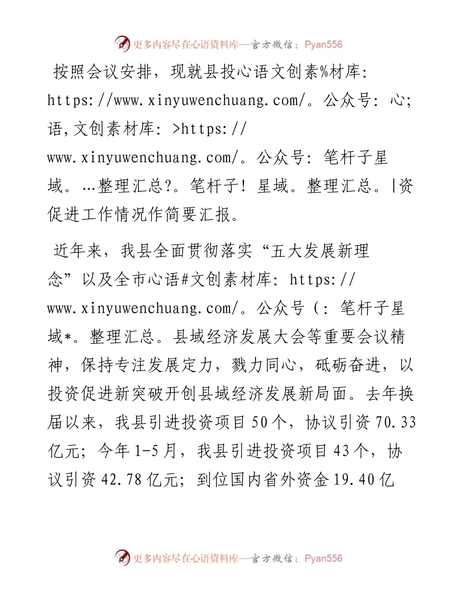 在投资促进大会上的发言.docx_第1页