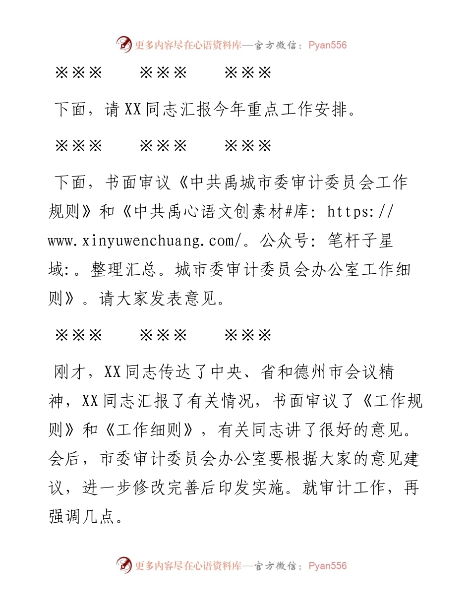 在市委审计委员会第一次全体会议讲话.docx_第2页
