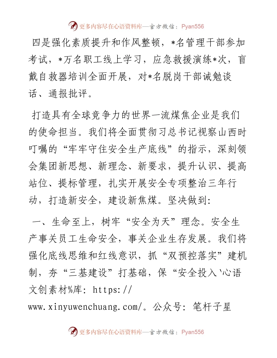 在焦煤安委扩大会上的表态发言.docx_第2页