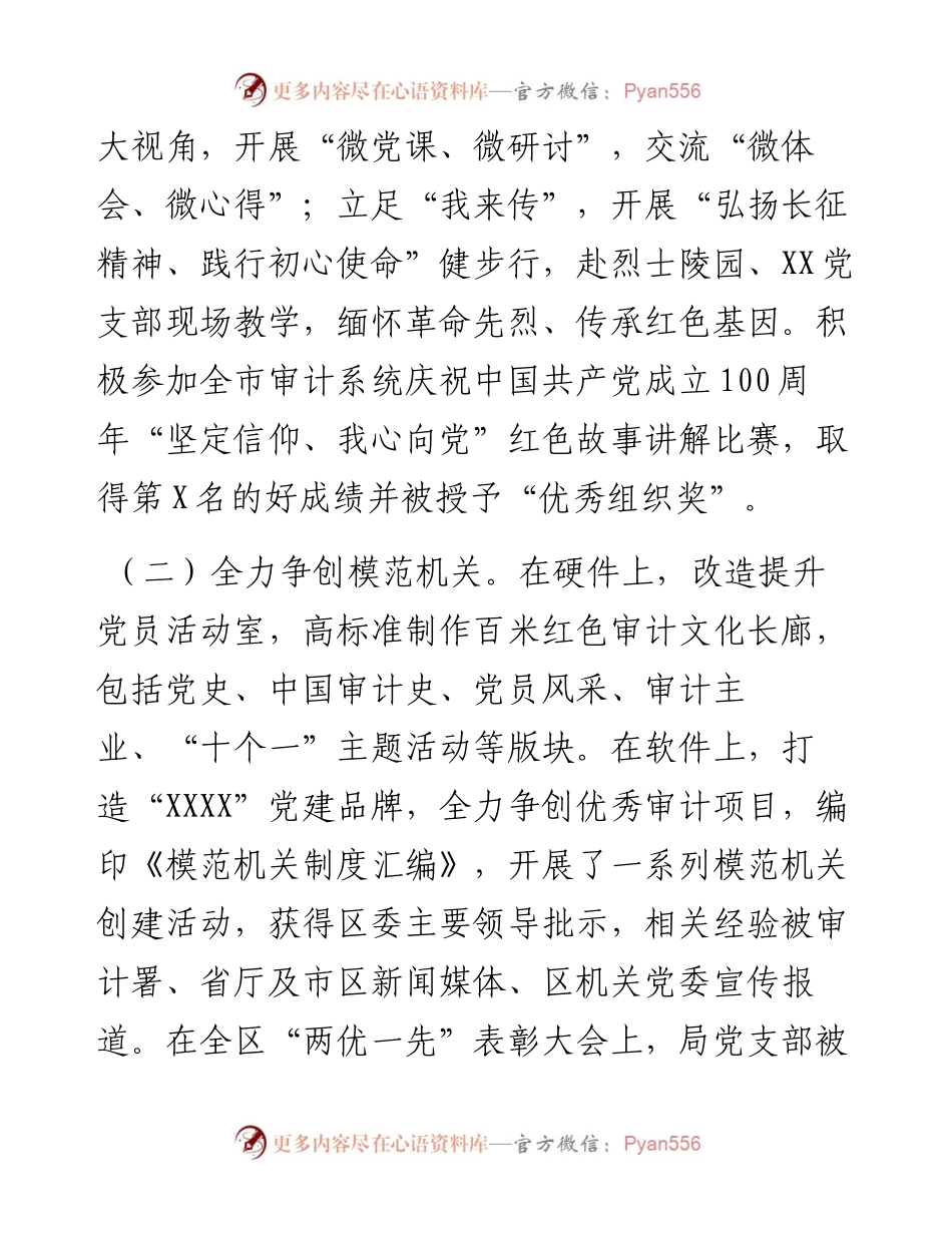 审计局党组书记抓党建述职报告.docx_第2页