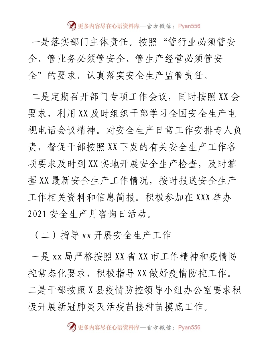 局安全生产工作总结.docx_第2页