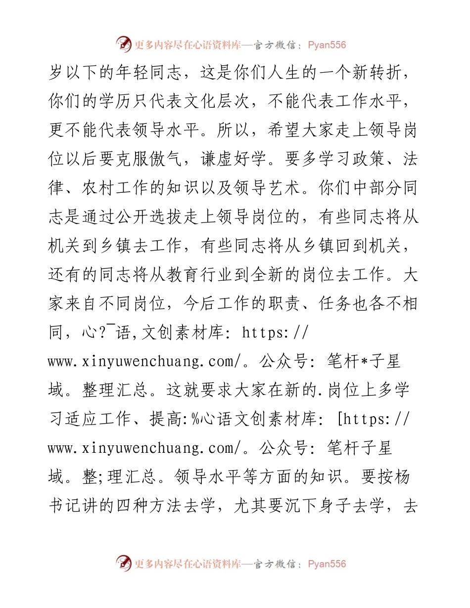 在新提拔调整干部集体谈话会上的讲话.docx_第2页