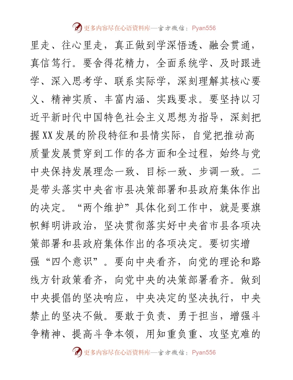 在政府党组第三季度专题党课上的讲稿.docx_第2页
