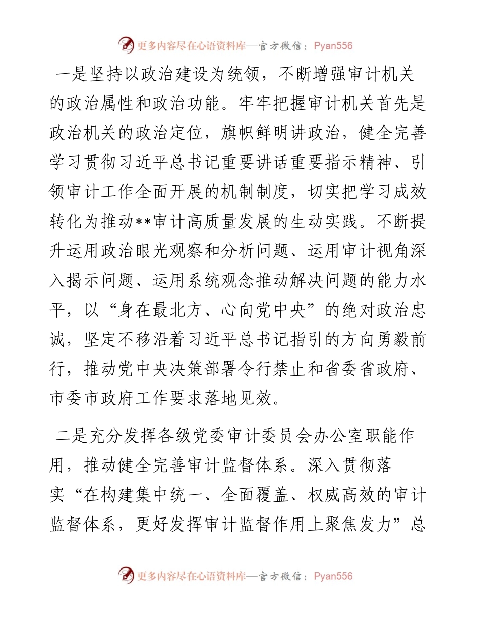 局长在2024年全市审计监督工作专题会上的讲话.docx_第2页