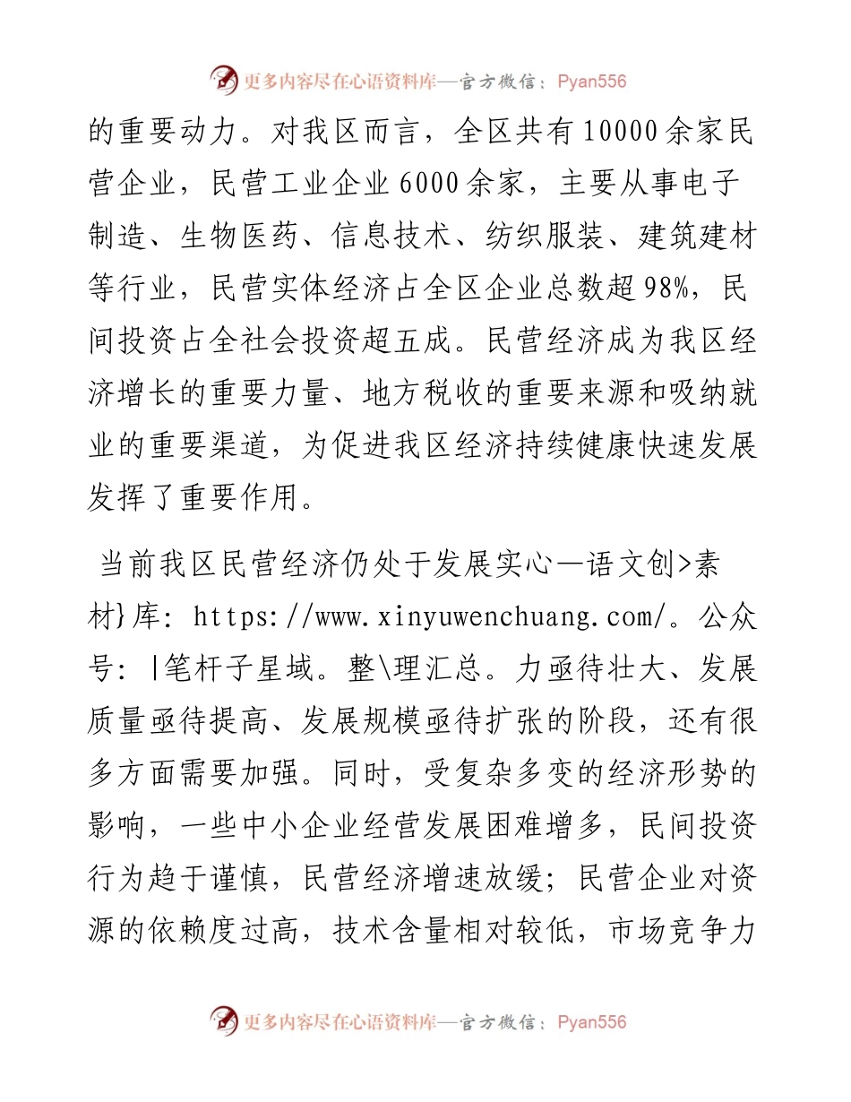 在理论学习中心组促进民营经济高质量发展专题学习会议上的发言.docx_第2页