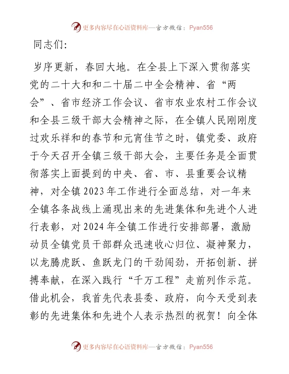 在县2024年三级干部大会上的讲话.docx_第1页