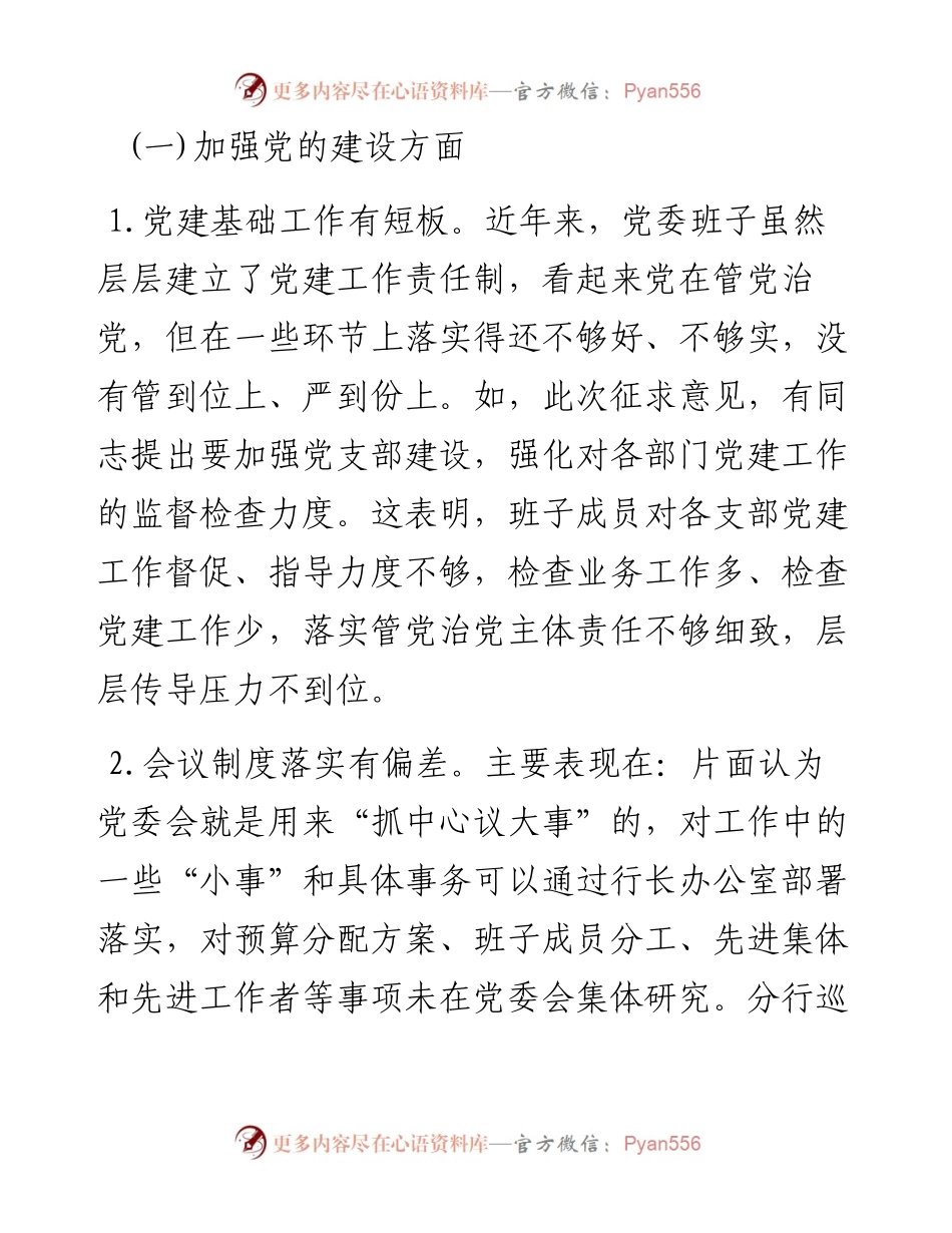 巡视整改对照检查材料一.docx_第2页