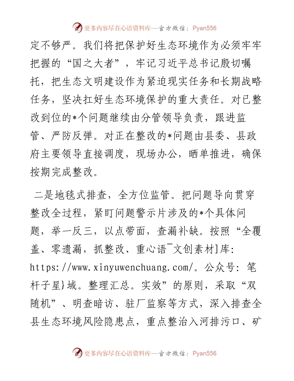 在生态环境保护委员会会议上的表态发言.docx_第2页