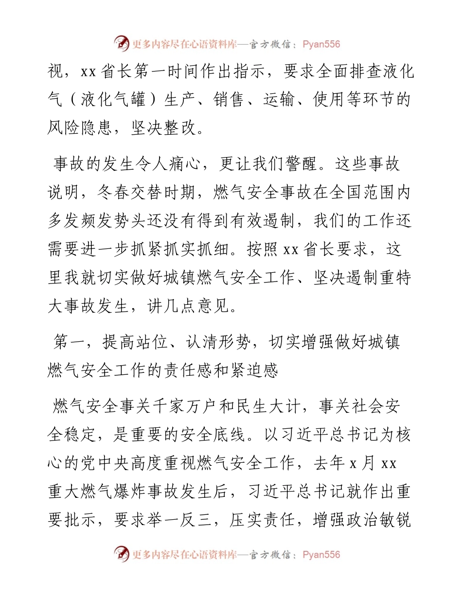 在燃气安全整治工作电视电话会议上的讲话.docx_第2页