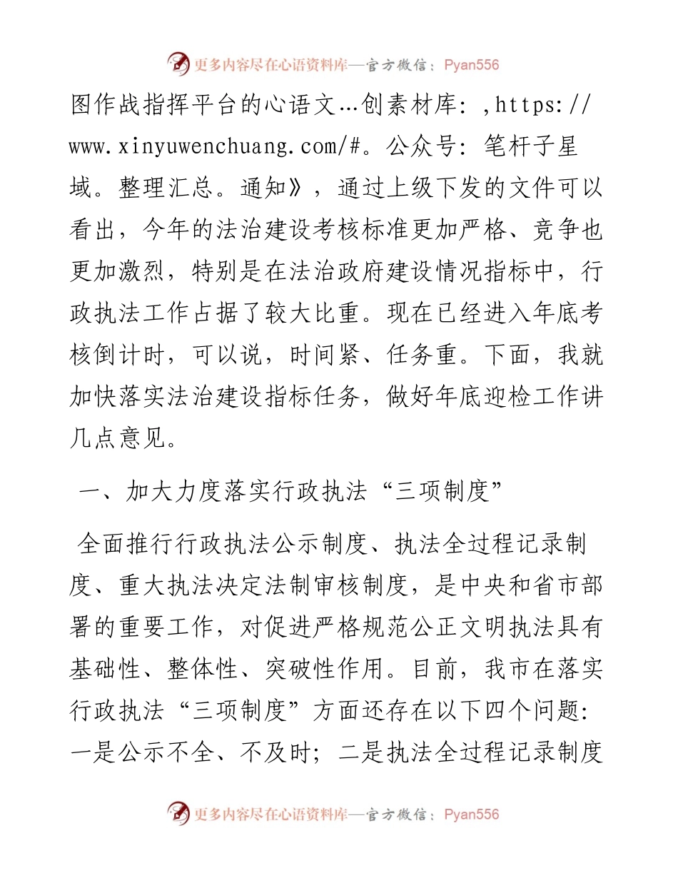 在市委全面依法治市委员会执法协调小组第二次会议上的讲话.docx_第2页