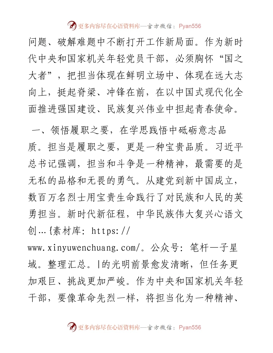 在青年干部座谈会上的讲话：青年干部要自觉做勇于担当作为的不懈奋斗者.docx_第2页