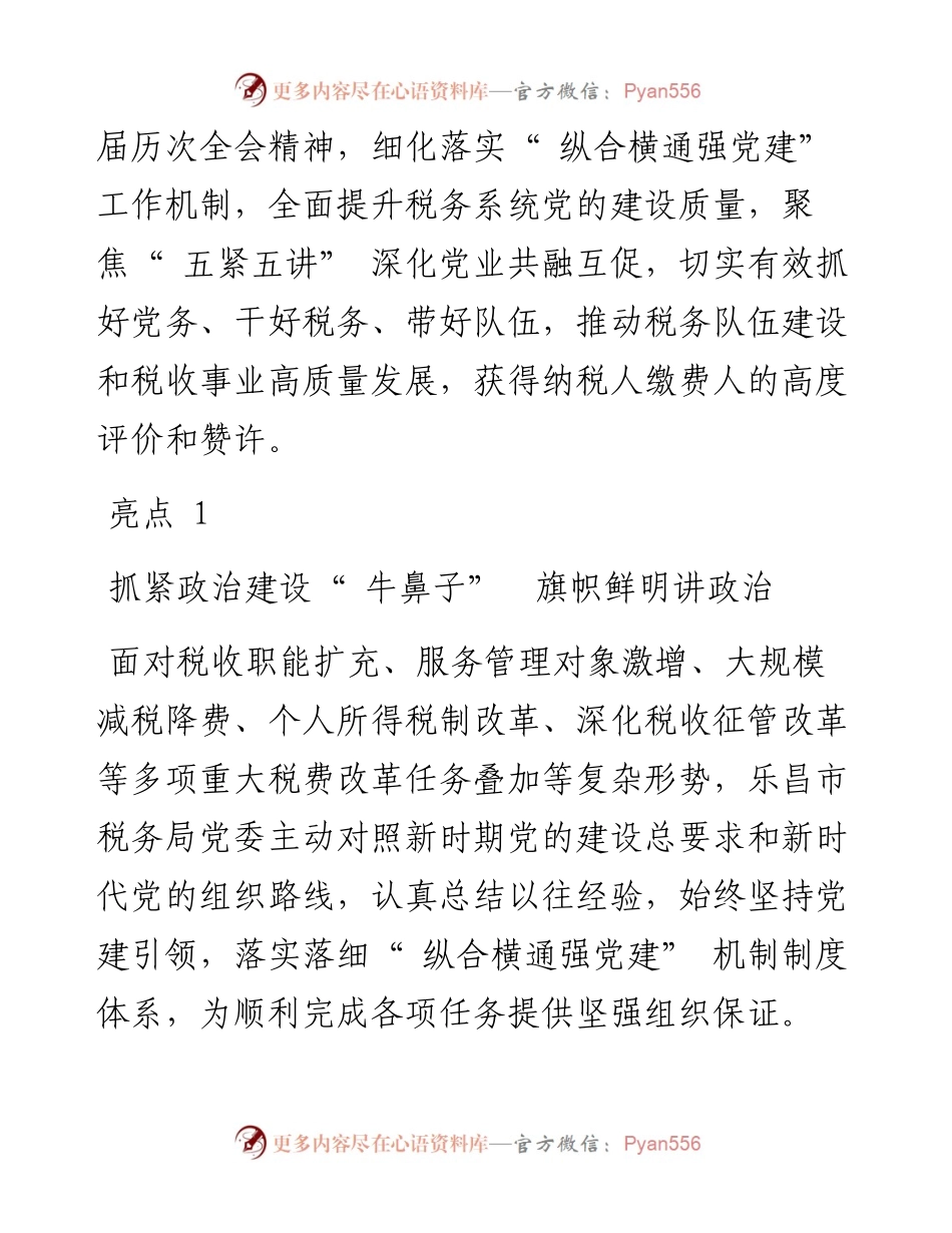坚持党建引领  彰显税务担当.docx_第2页