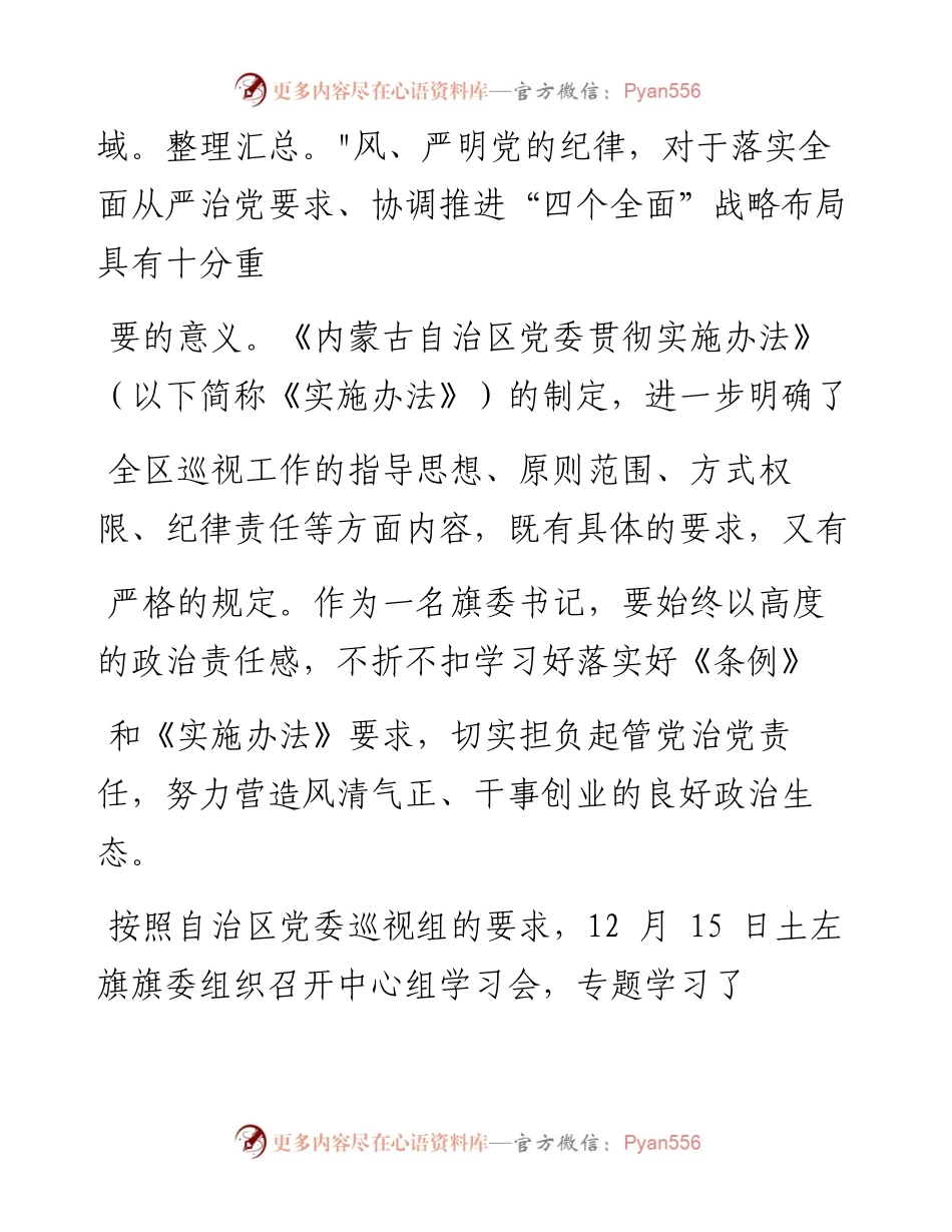强化党内监督  落实全面从严治党_奇巴图.docx_第2页