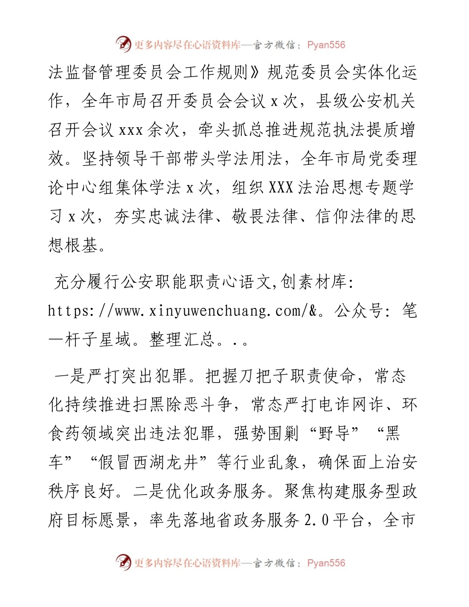 市公安局202X年度法治政府建设工作情况的报告.docx_第2页