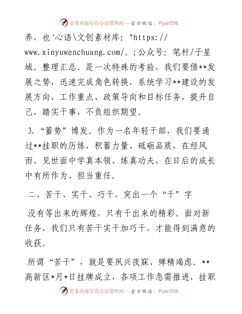 挂职干部发言：怀揣初心 逐梦.docx_第2页