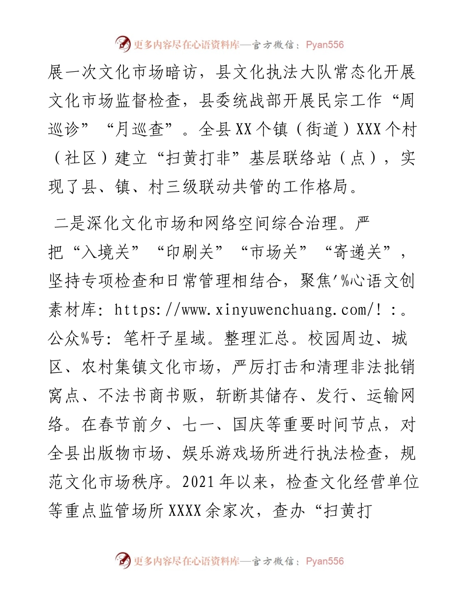 扫黄打非工作总结及重点工作安排.docx_第2页