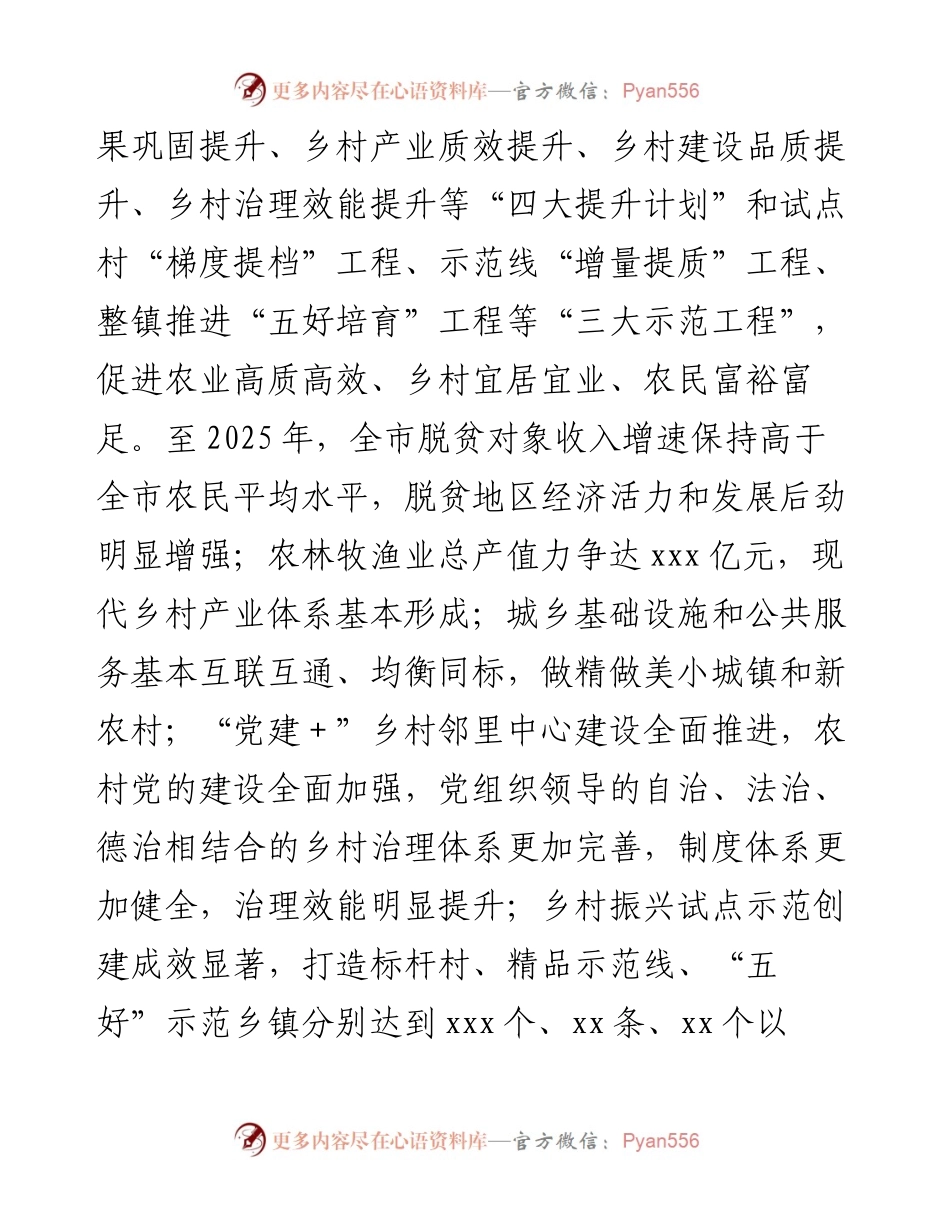 市（—2025年）五年乡村振兴专项行动方案.docx_第2页