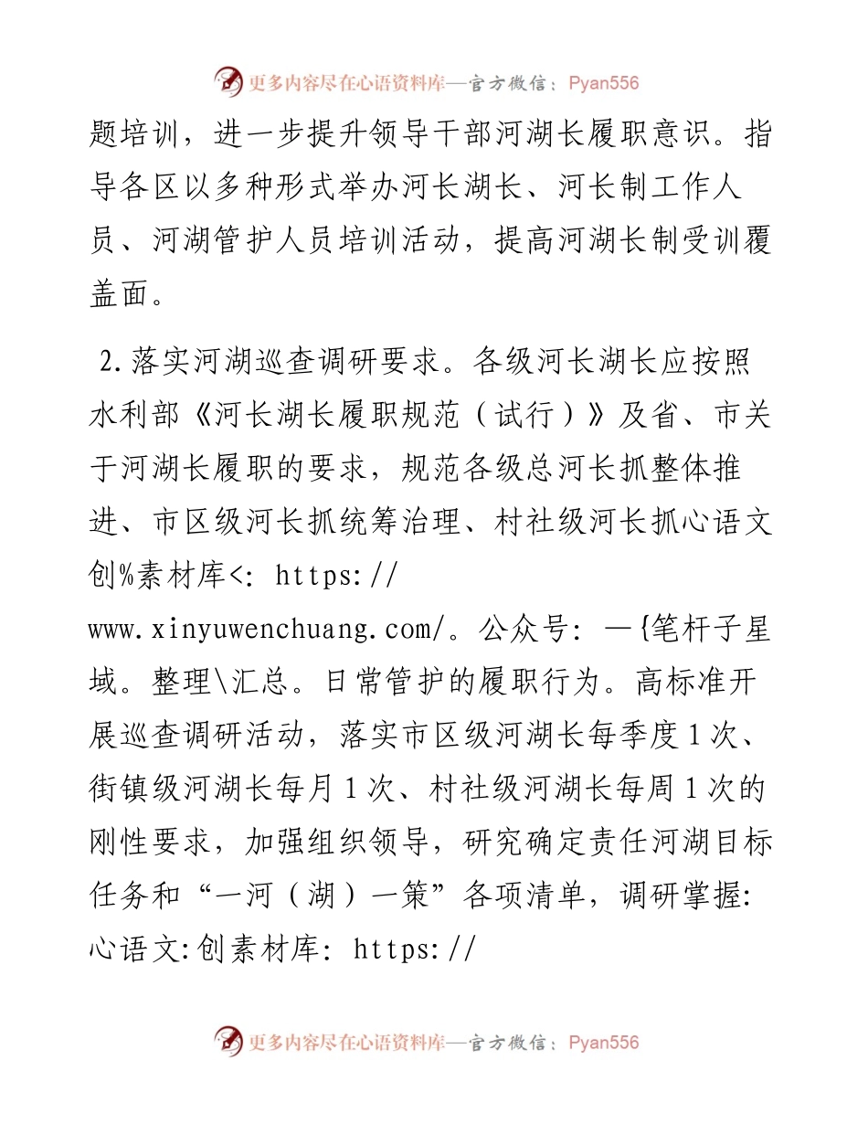 度X市河湖长制工作要点.docx_第2页
