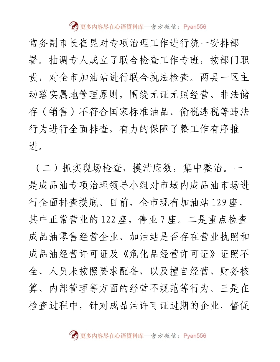 市商务局多措并举开展成品油市场专项治理.docx_第2页