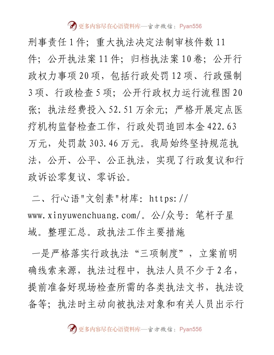 市医保局度行政执法工作情况报告.docx_第2页